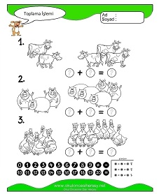 Toplama İşlemi Çalışma Sayfaları